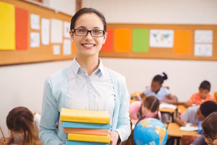 teacher with ceticate