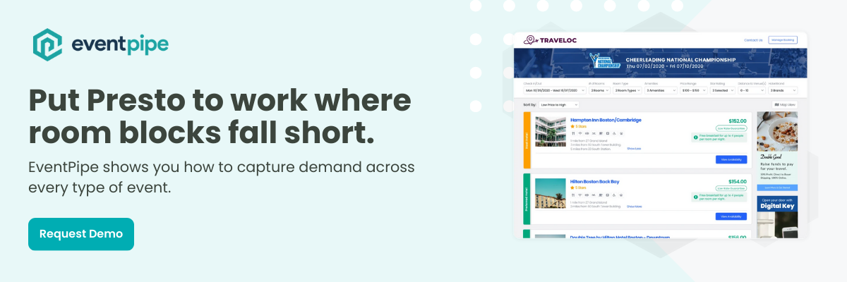 Request a demo of Presto by EventPipe