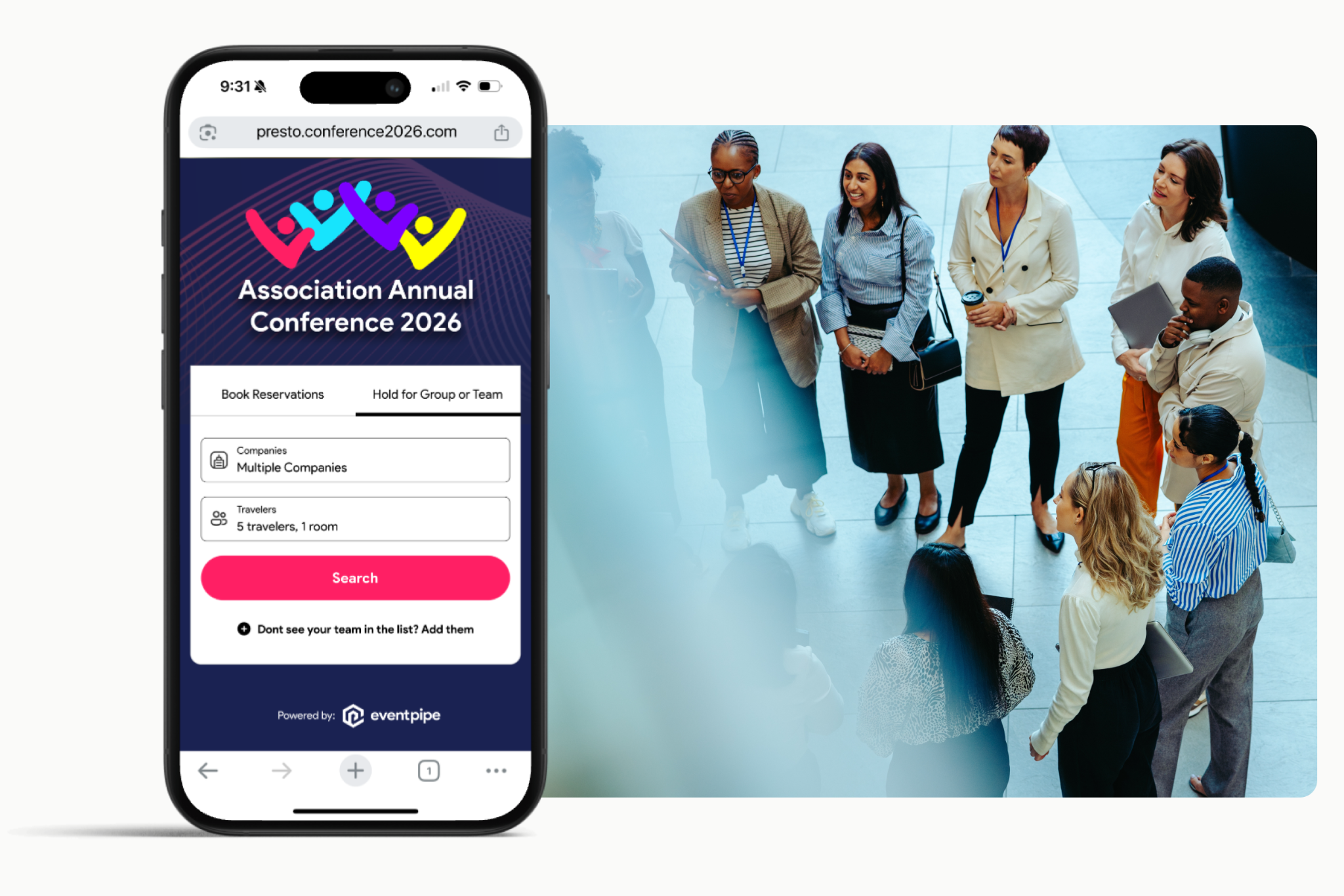 attendee-facing booking experience