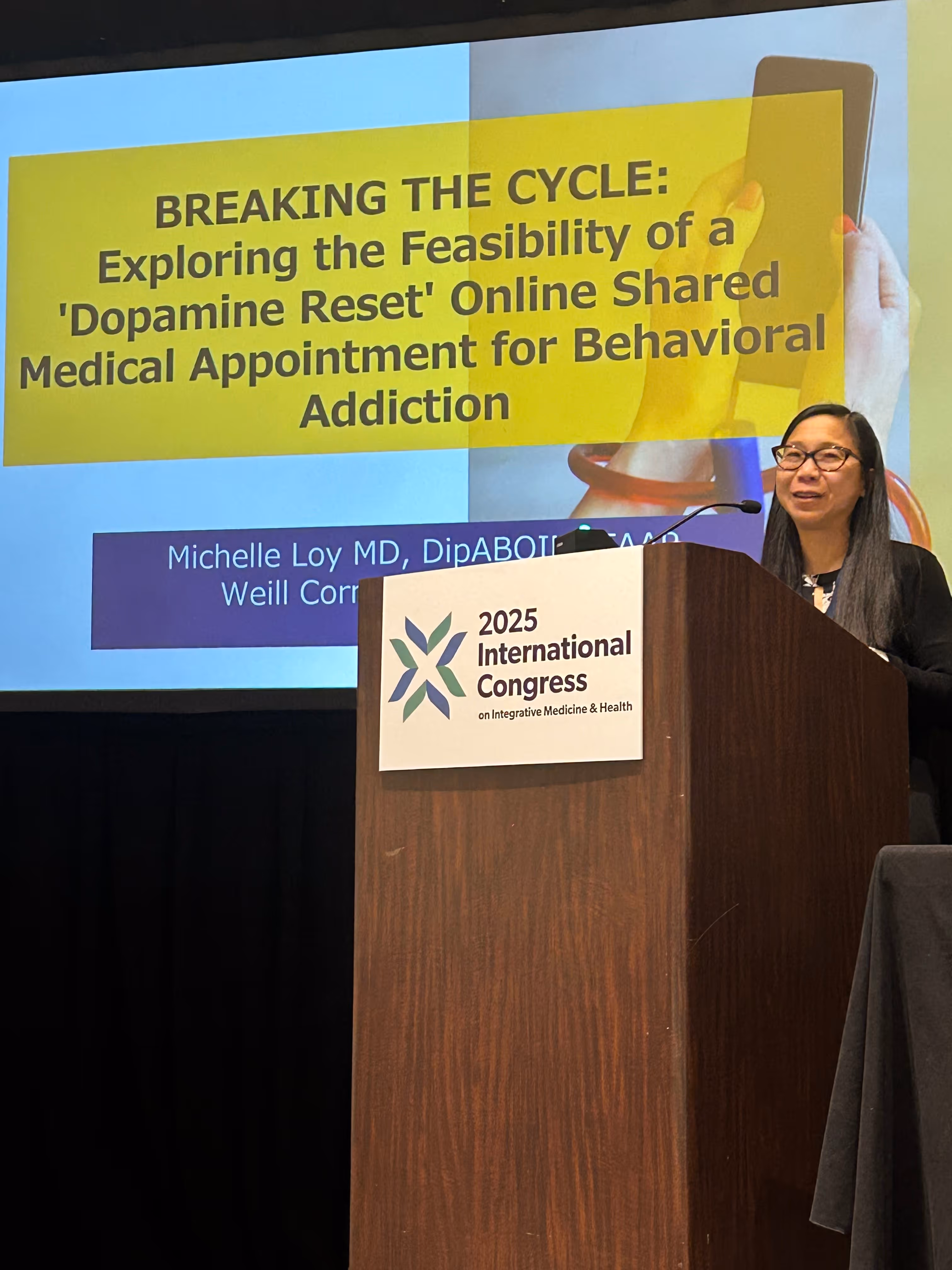 Dr. Michelle Loy at the Dopamine Reset Consortium
