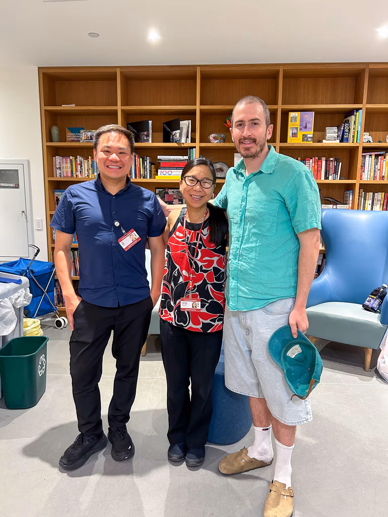Dr. Michelle Loy at a conference with colleagues