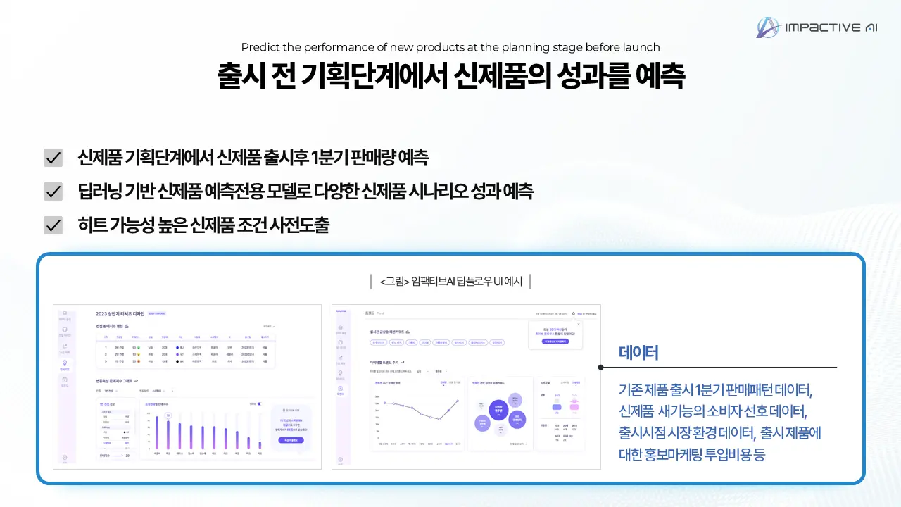 신제품 성과 예측 솔루션