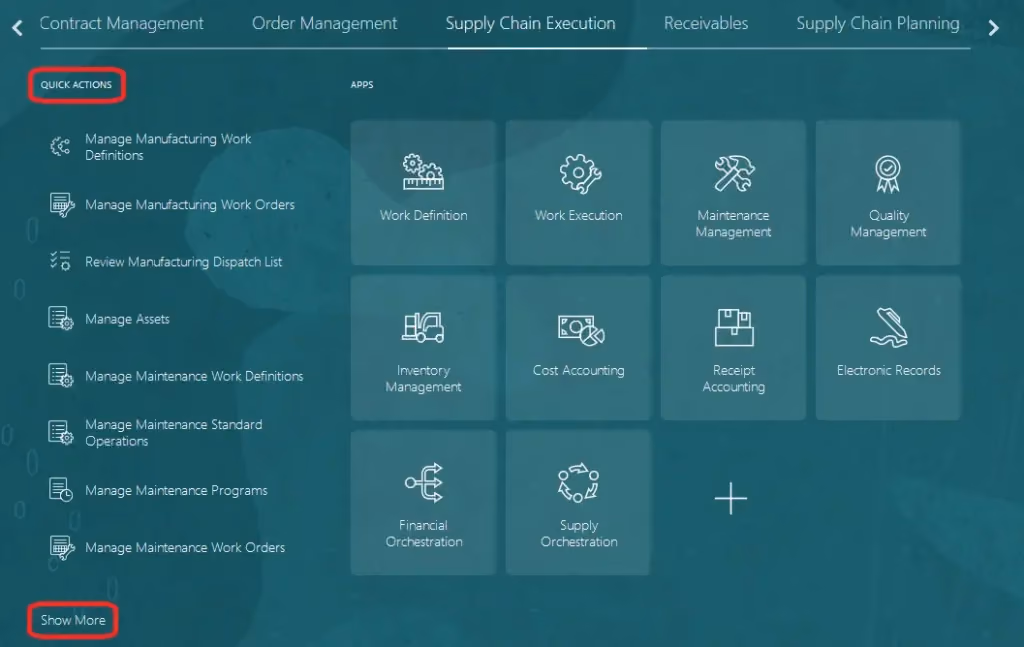 Oracle Cloud Supply Chain