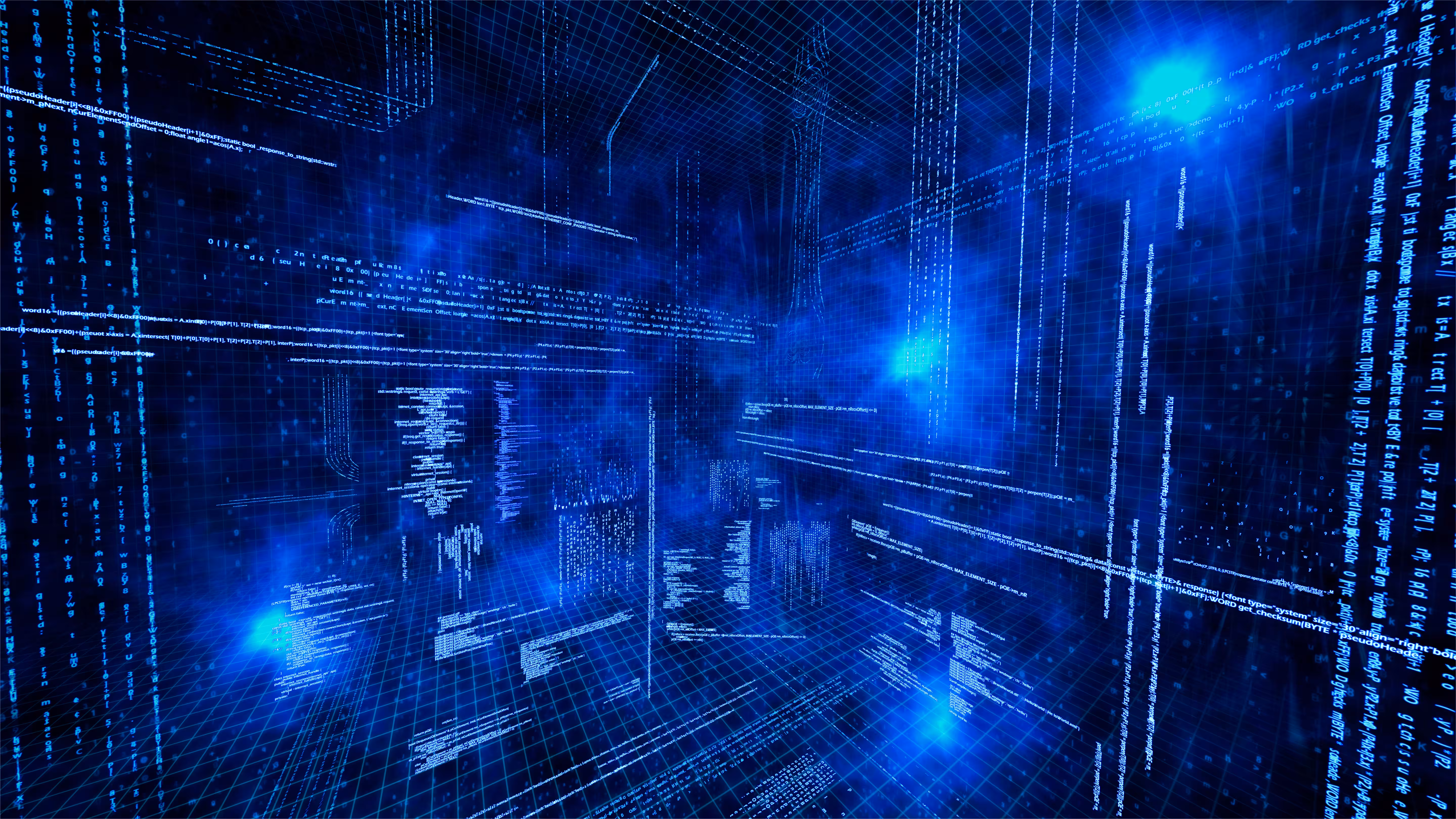 Bild, das futuristische Datenströme zeigt
