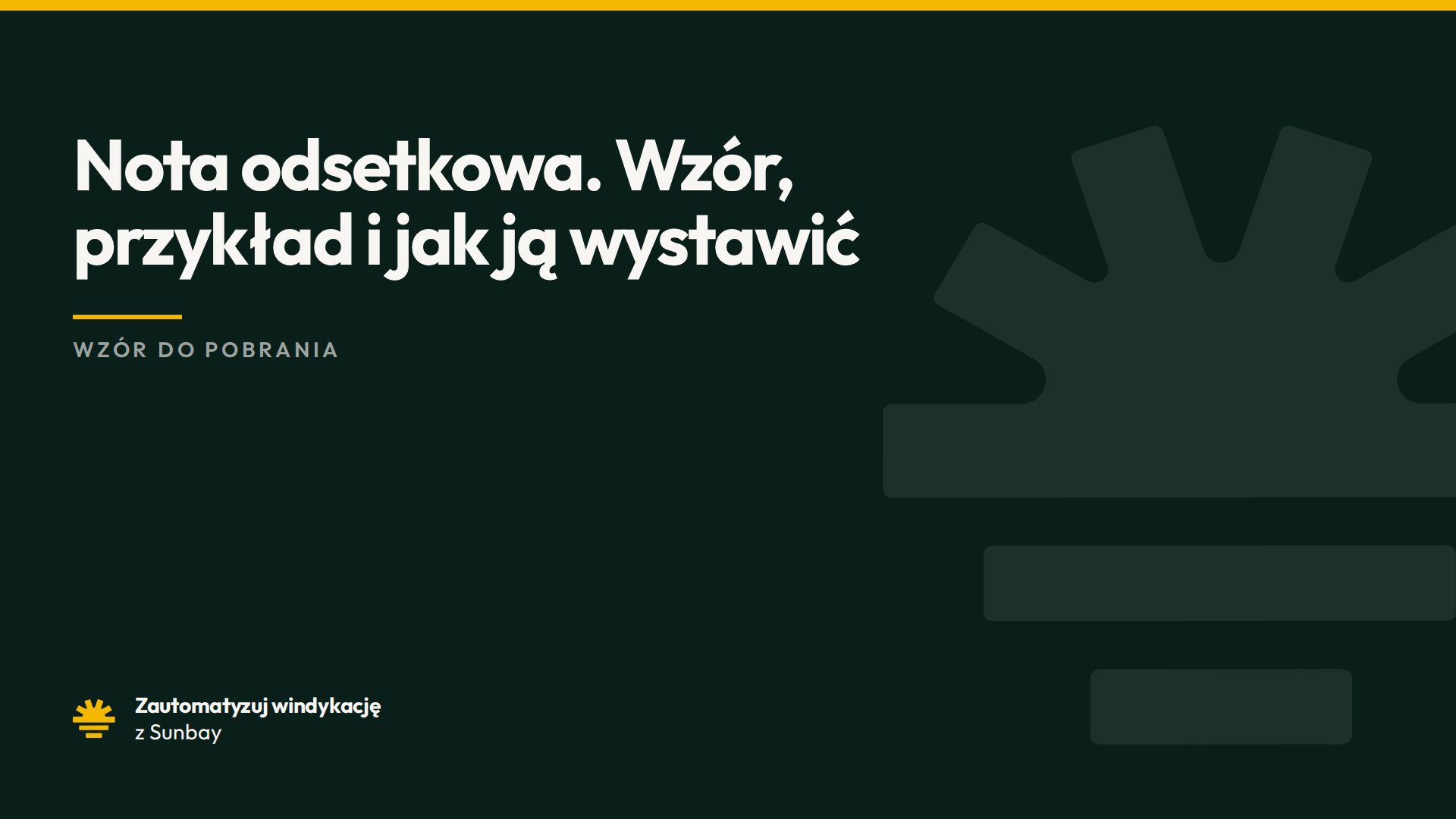 Nota odsetkowa. Wzór, przykład i jak ją wystawić