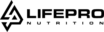 LIFE PRO NUTRITION brand logo with stylized geometric symbol to the left.