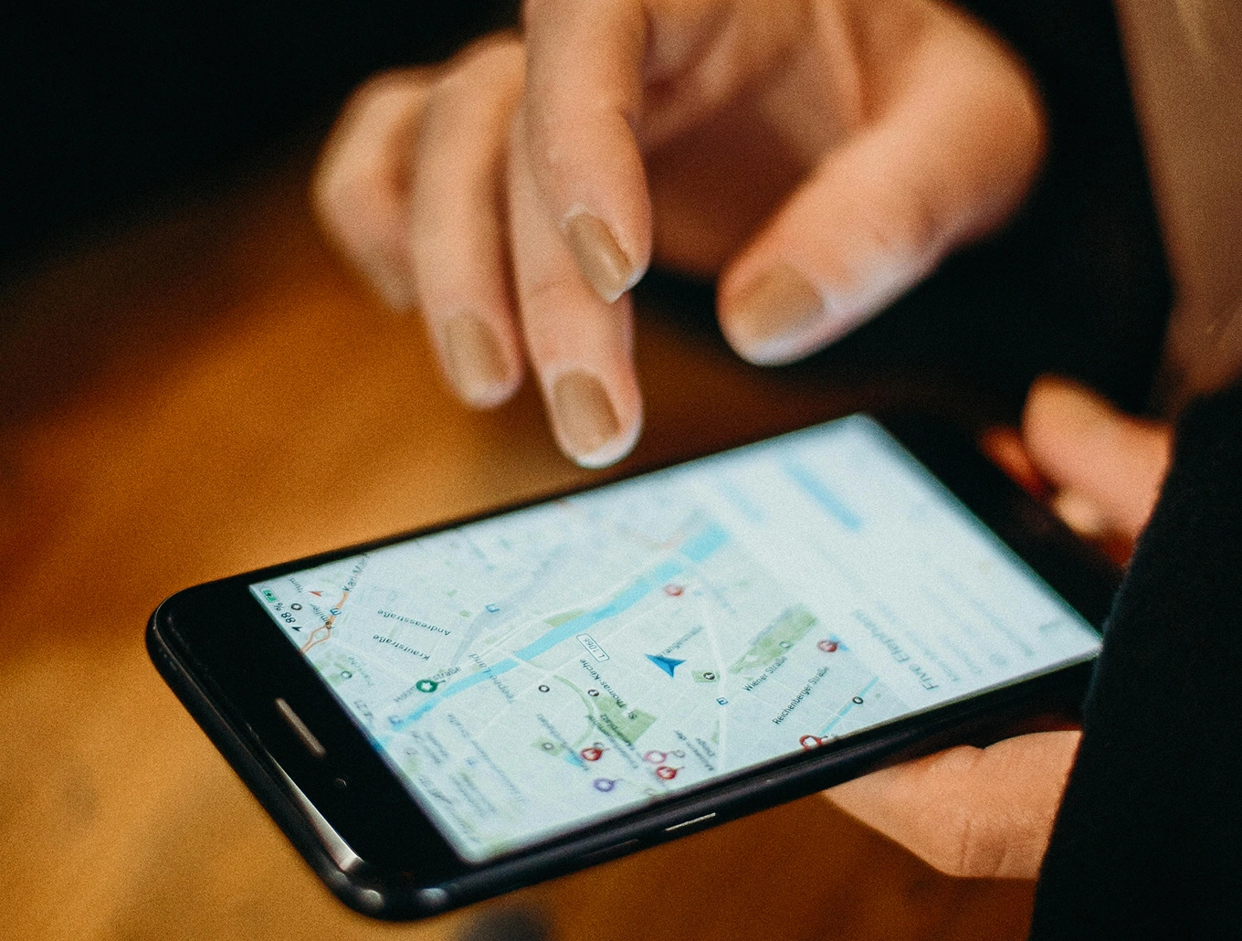 Local search optimization and location visibility tracking interface