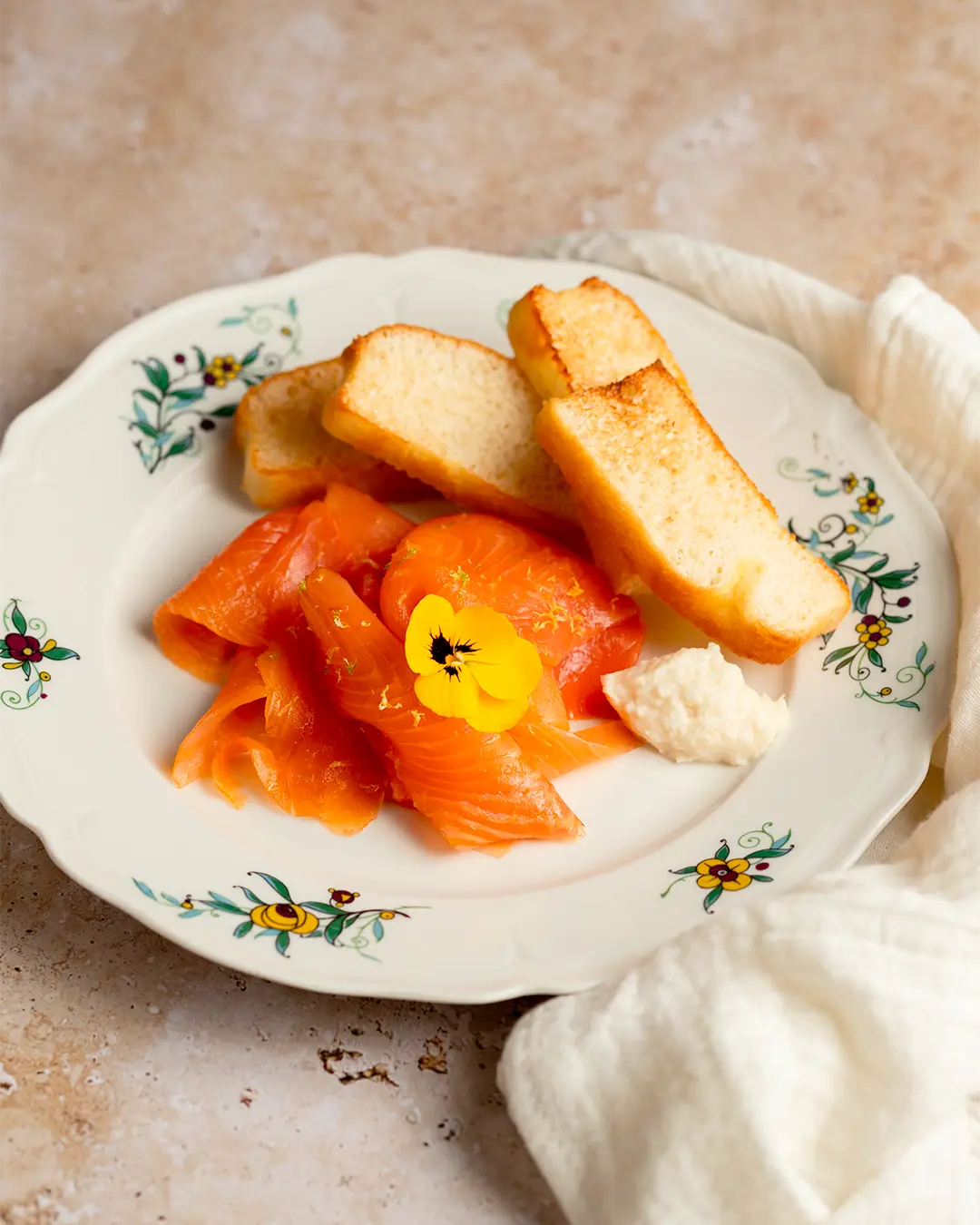 Assiette de saumon fumé
