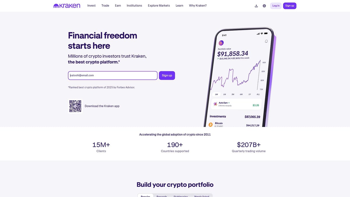 Top 7 Exchange Crypto Best Platforms for 2025 - Kraken