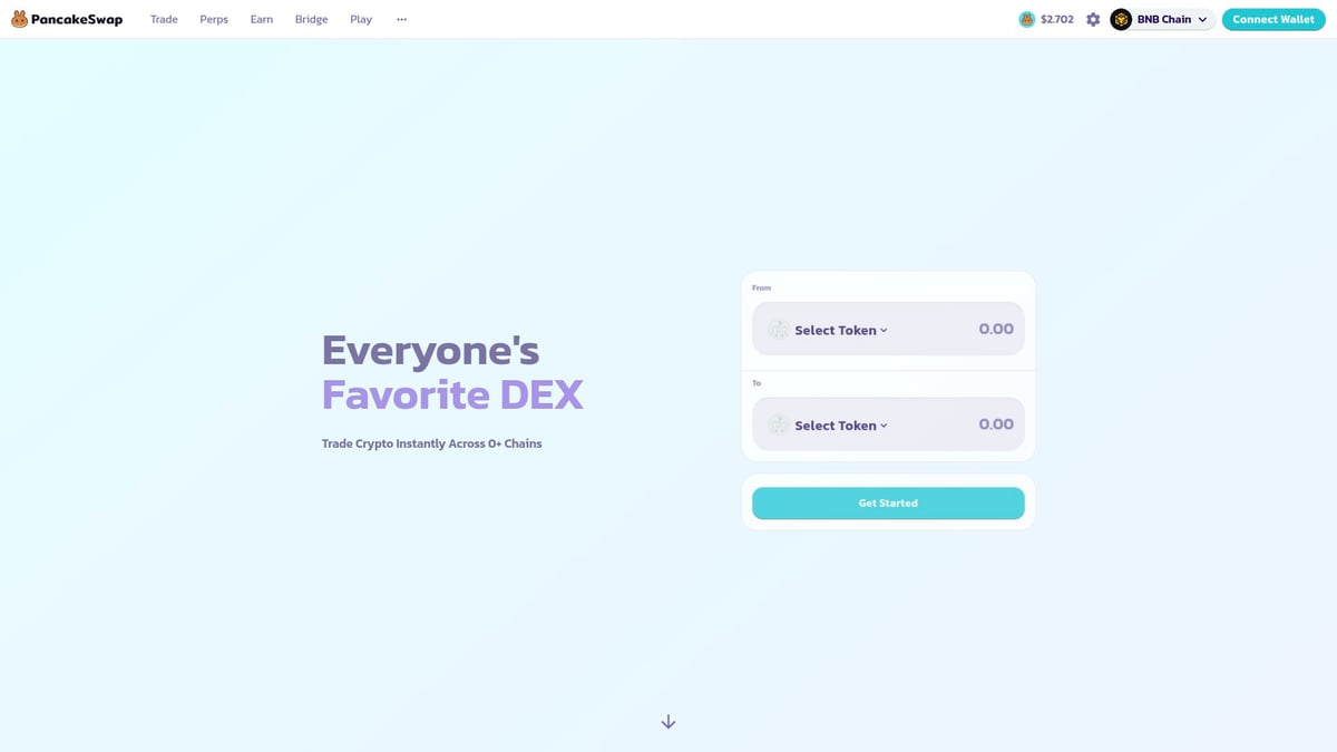 9 Essential Best Crypto Swap Site Picks for 2025 - PancakeSwap