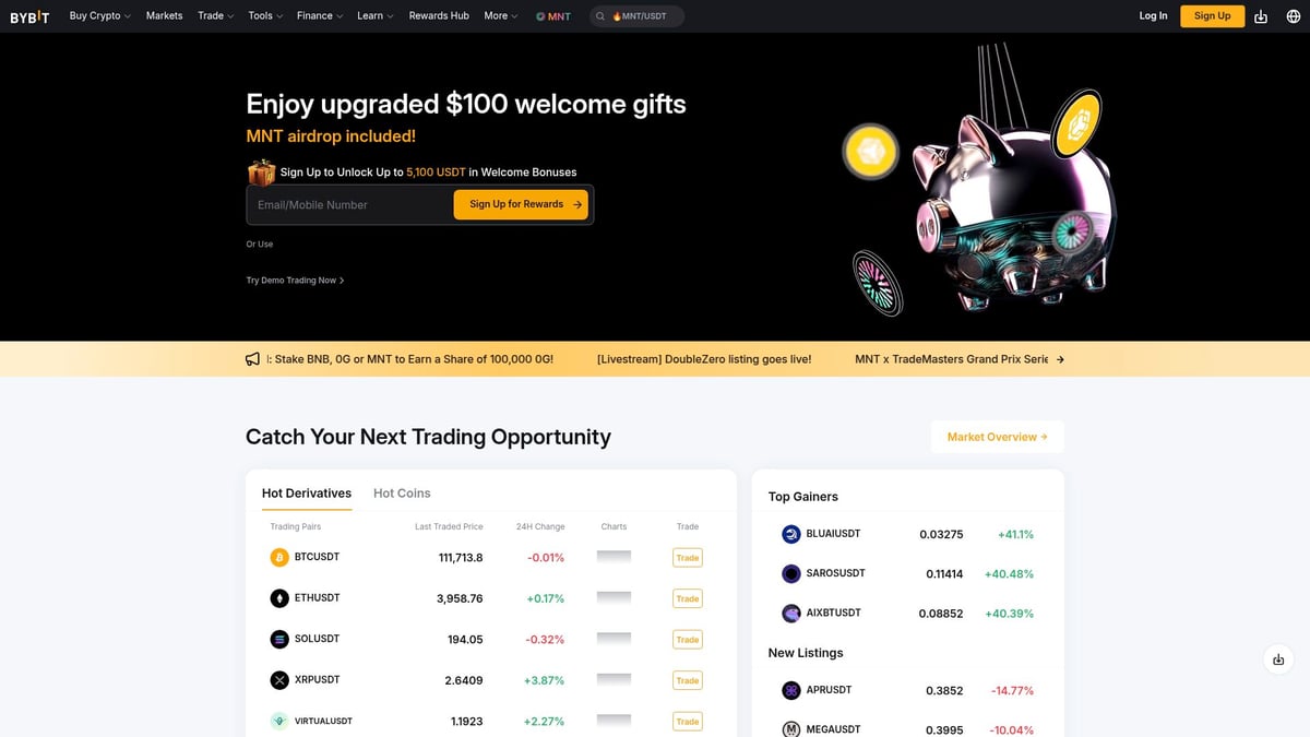 Top 7 Best Exchange Crypto Platforms to Use in 2025 - Bybit