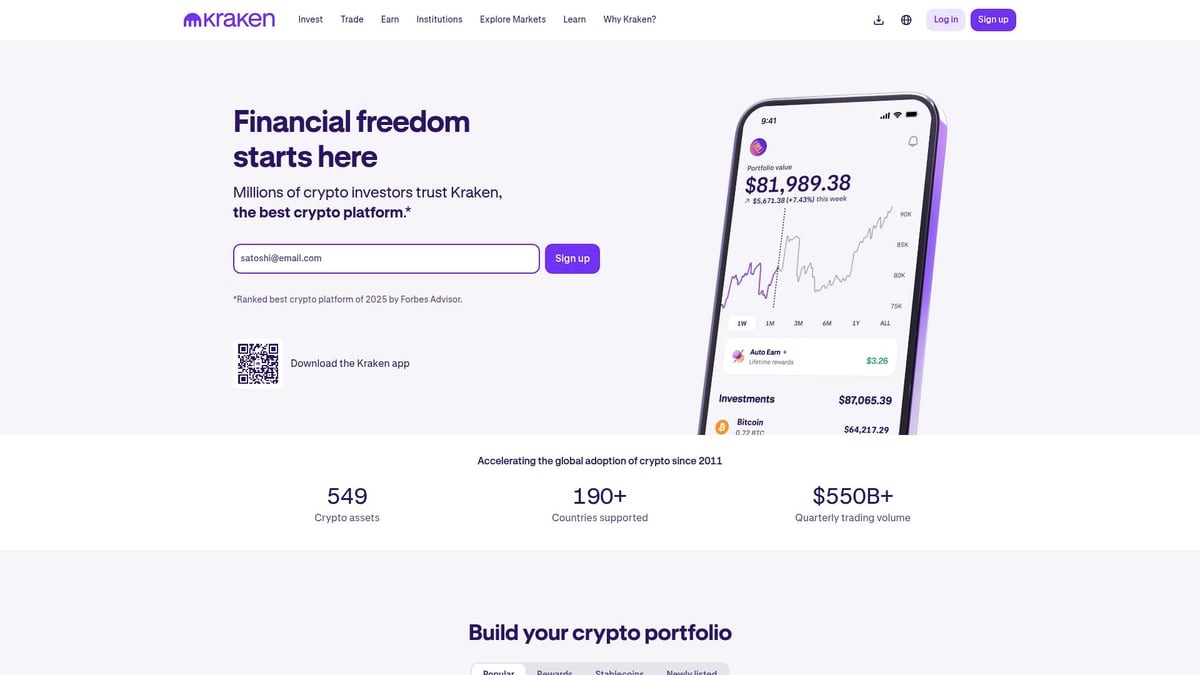 Top 7 Best Exchange Crypto Platforms to Use in 2025 - Kraken