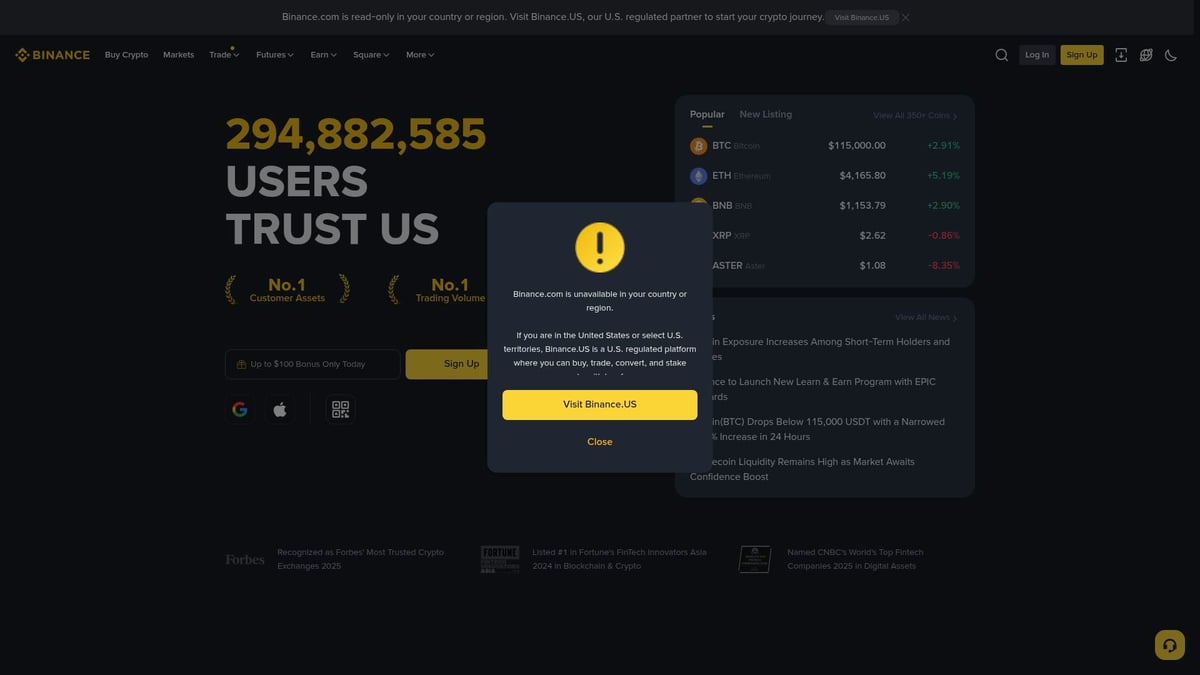 Top 7 Picks for the Best Exchange for Crypto in 2025 - Binance