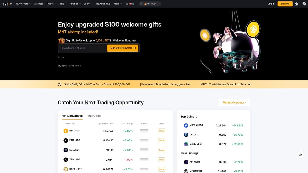 Top 7 Picks for the Best Exchange for Crypto in 2025 - Bybit