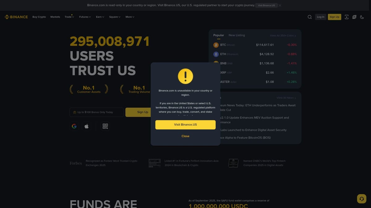 7 Essential Best Exchange for Cryptocurrency Picks in 2025 - Binance