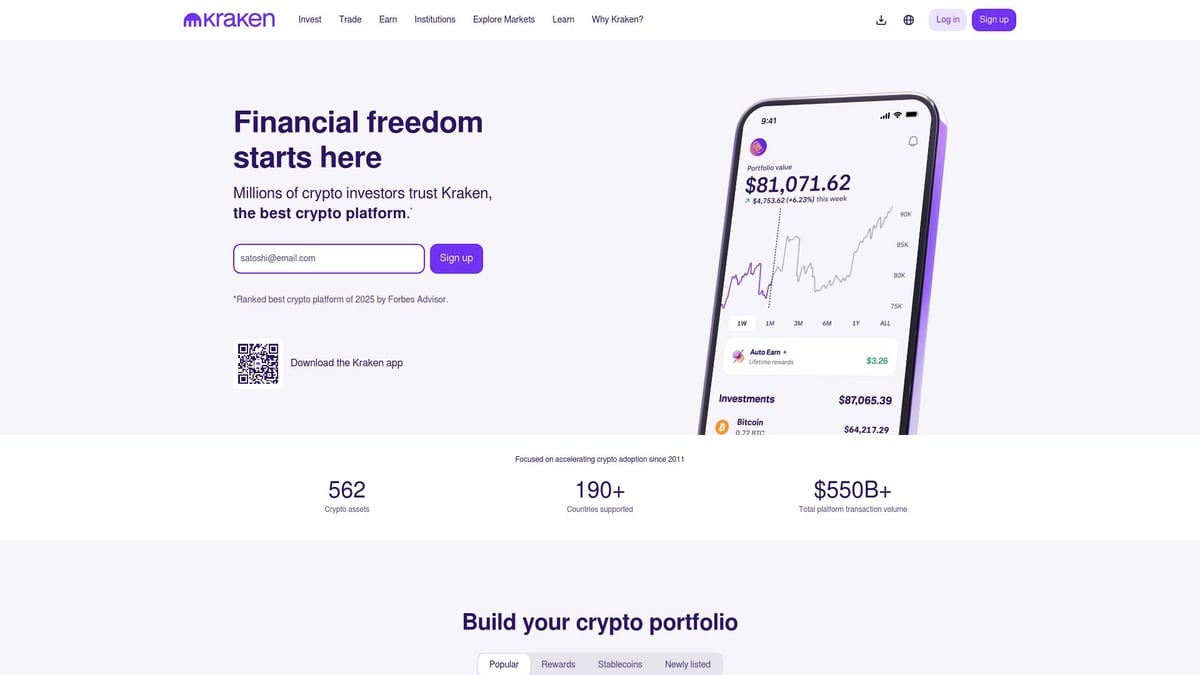 Top 10 Exchange Crypto Picks to Watch in 2025 - Kraken (Advanced Trading & Security)