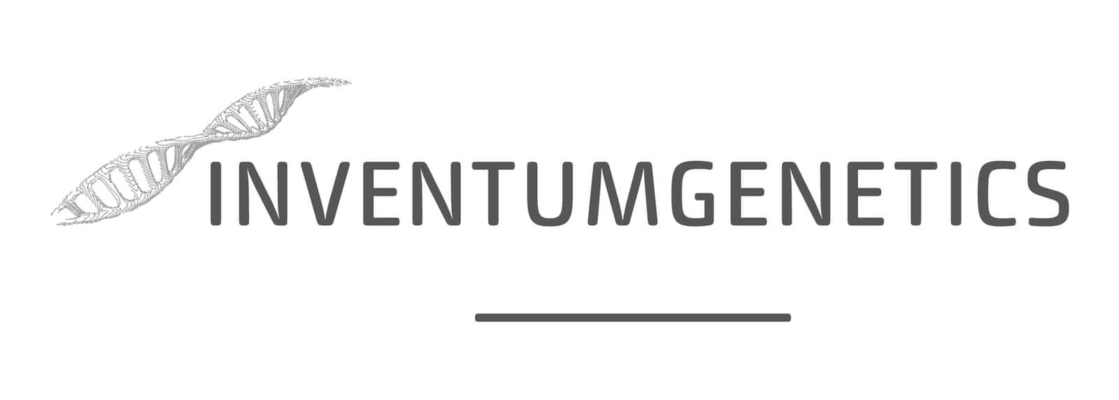 Logo of Inventum Genetics, Xlife Sciences portfolio company, with stylised DNA helix illustration