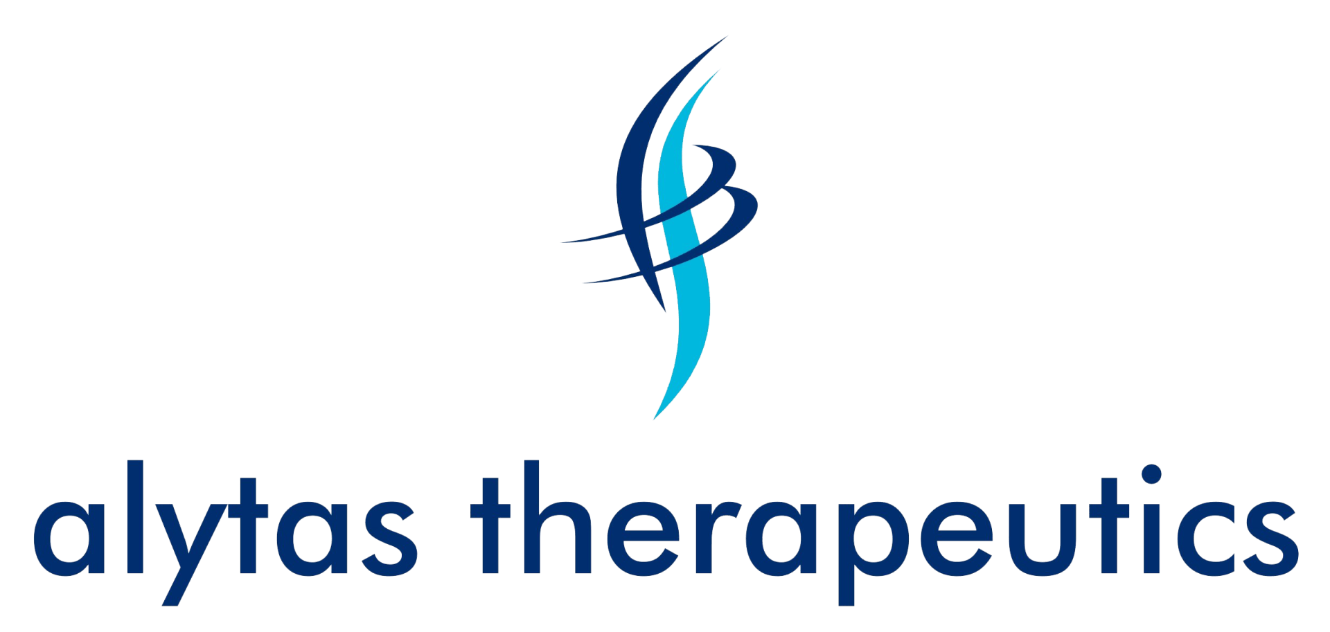 Logo of Alytas Therapeutics, Xlife Sciences portfolio company, with stylised navy and light blue B mark