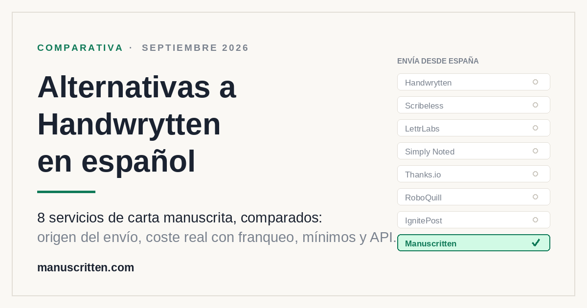 ABM con cartas manuscritas