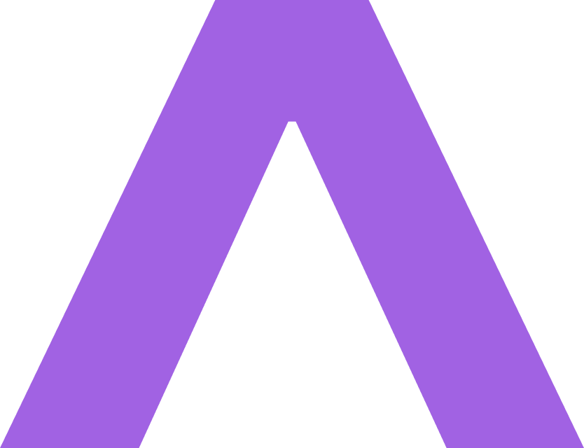Thick purple arrow pointing upward on a black background.