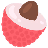 half a lychee