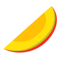 A slice of mango