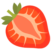 a slice of strawberry