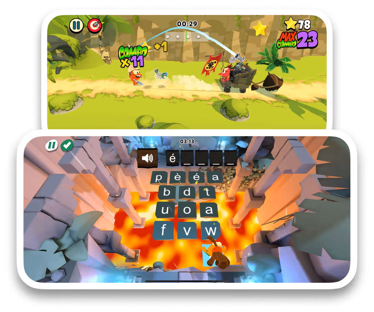 Exemple de jeu de langage écrit et de jeu de rythme