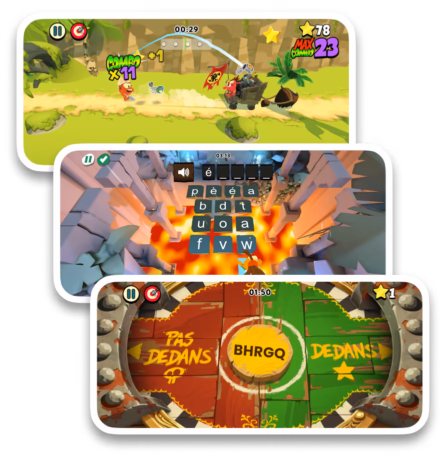 Exemple de jeu de langage écrit et de jeu de rythme