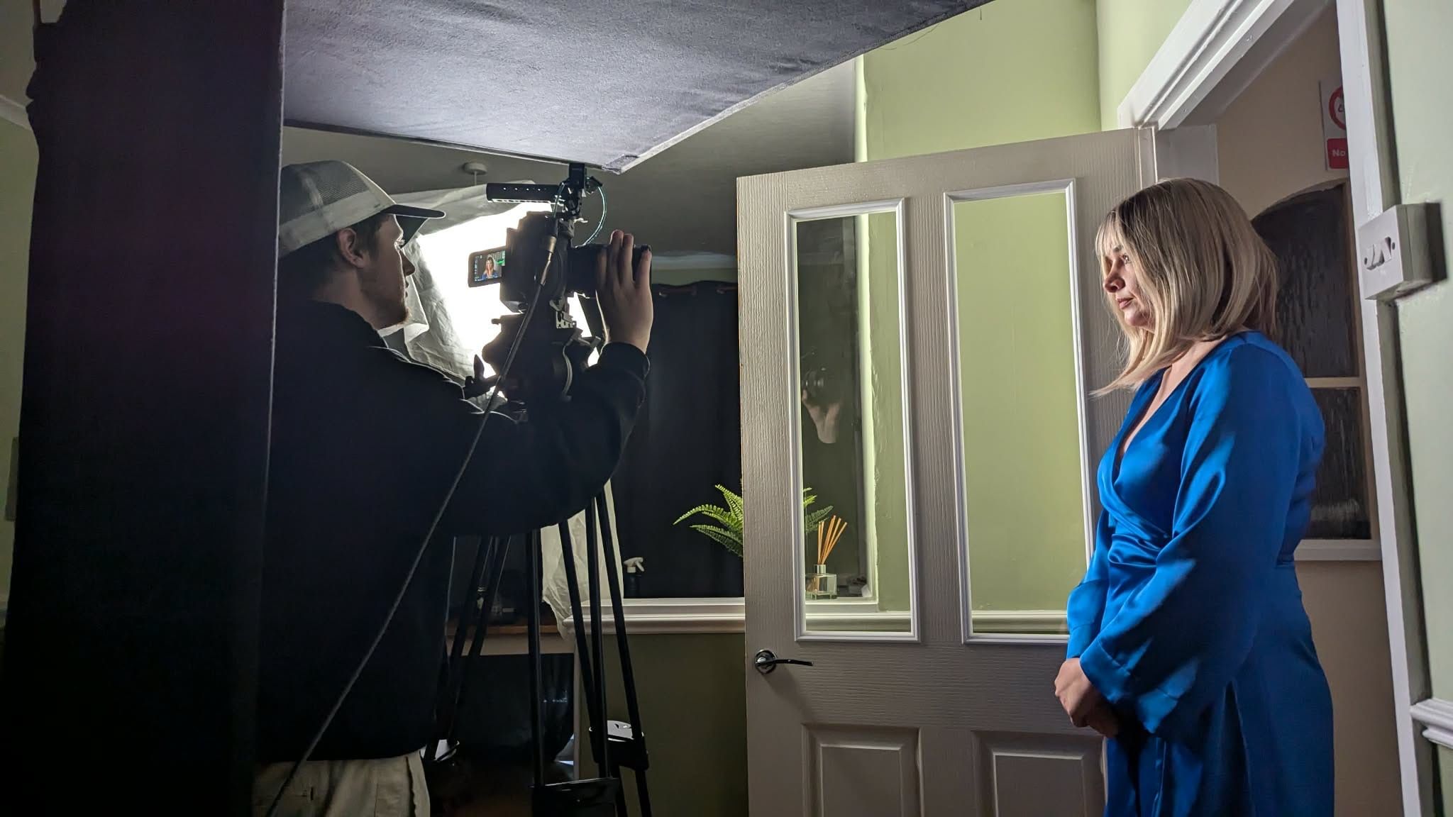 Behind the scenes with the Vault 5 team, capturing an intimate interview for a brand story project