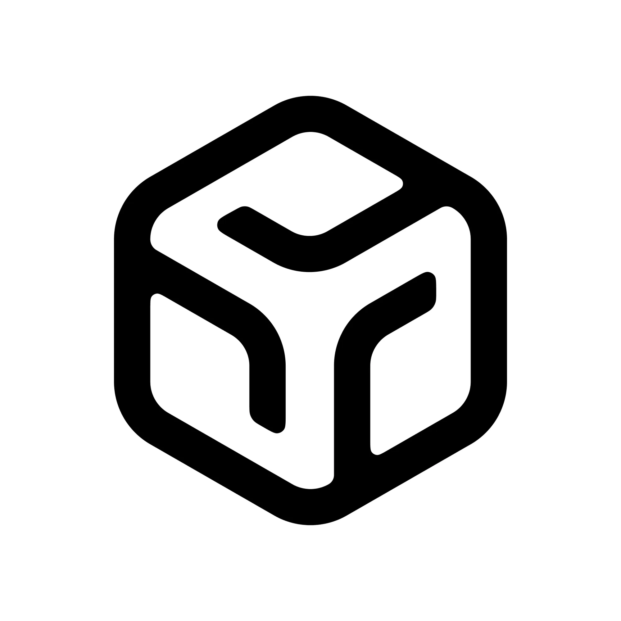 Runpod logo icon black