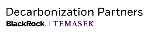 Decarbinization Partners logo showing Blackrock and Temasek