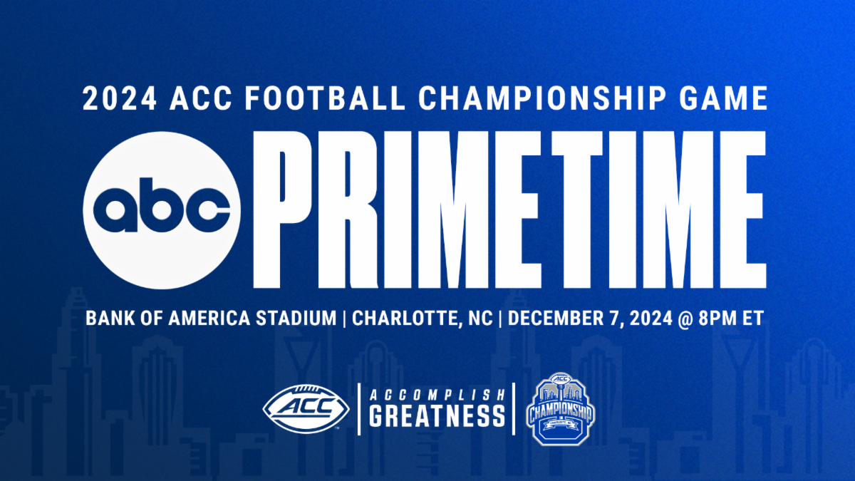 ACC Football Championship Game to Kick Off in Primetime on Dec. 7