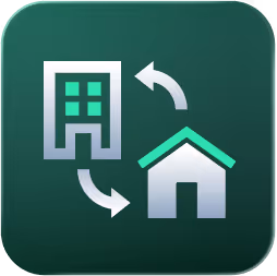 Remote and hybrid-ready icon