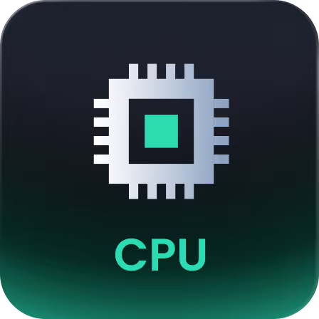 Isolated CPU environment icon