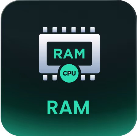 Isolated RAM environment icon