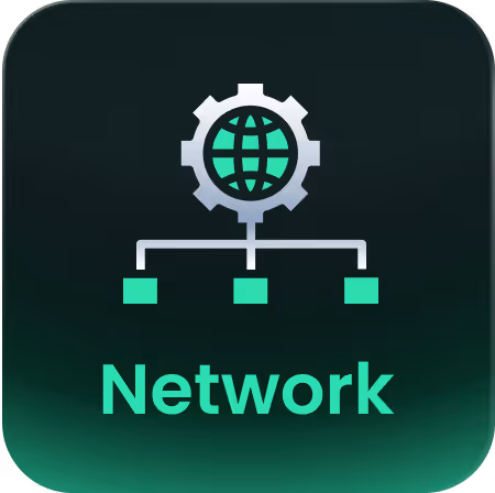 Isolated network environment icon