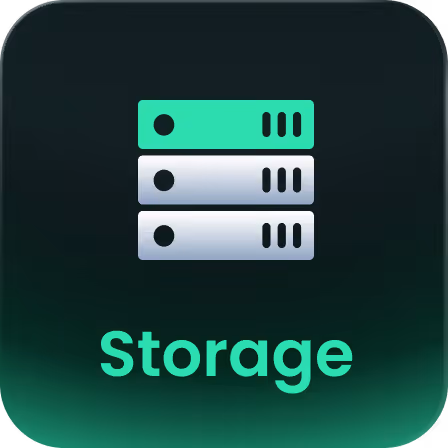 Isolated storage environment icon