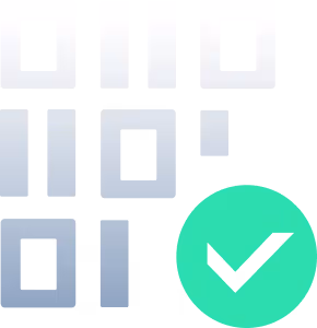 Smart data verification icon