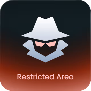Restricted area – unauthorized access icon