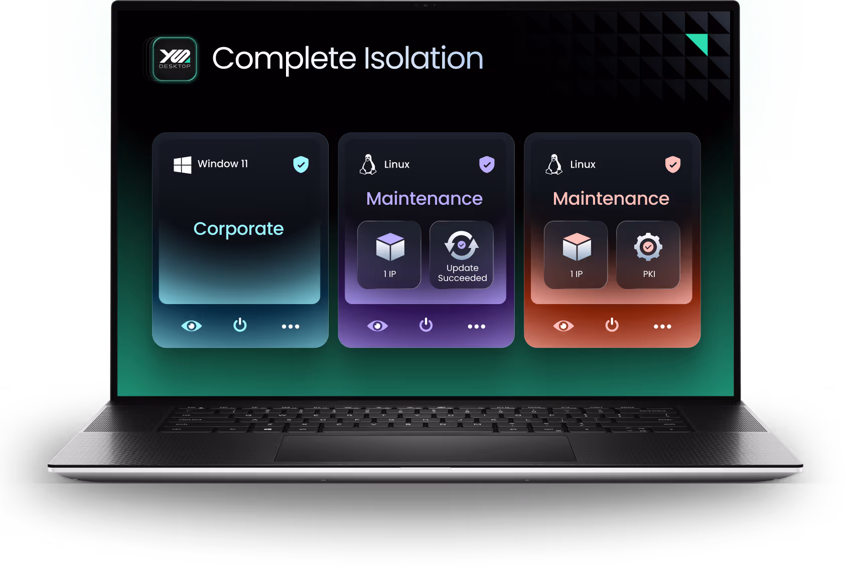 YS::Desktop complete isolation – multiple environments on a single physical device