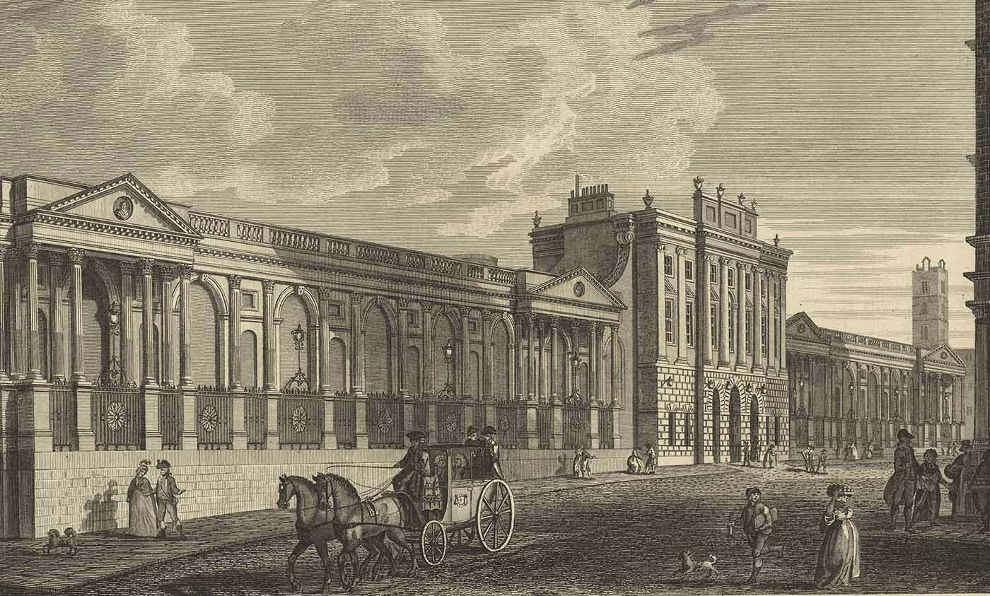An old image of Threedneedle Street, London