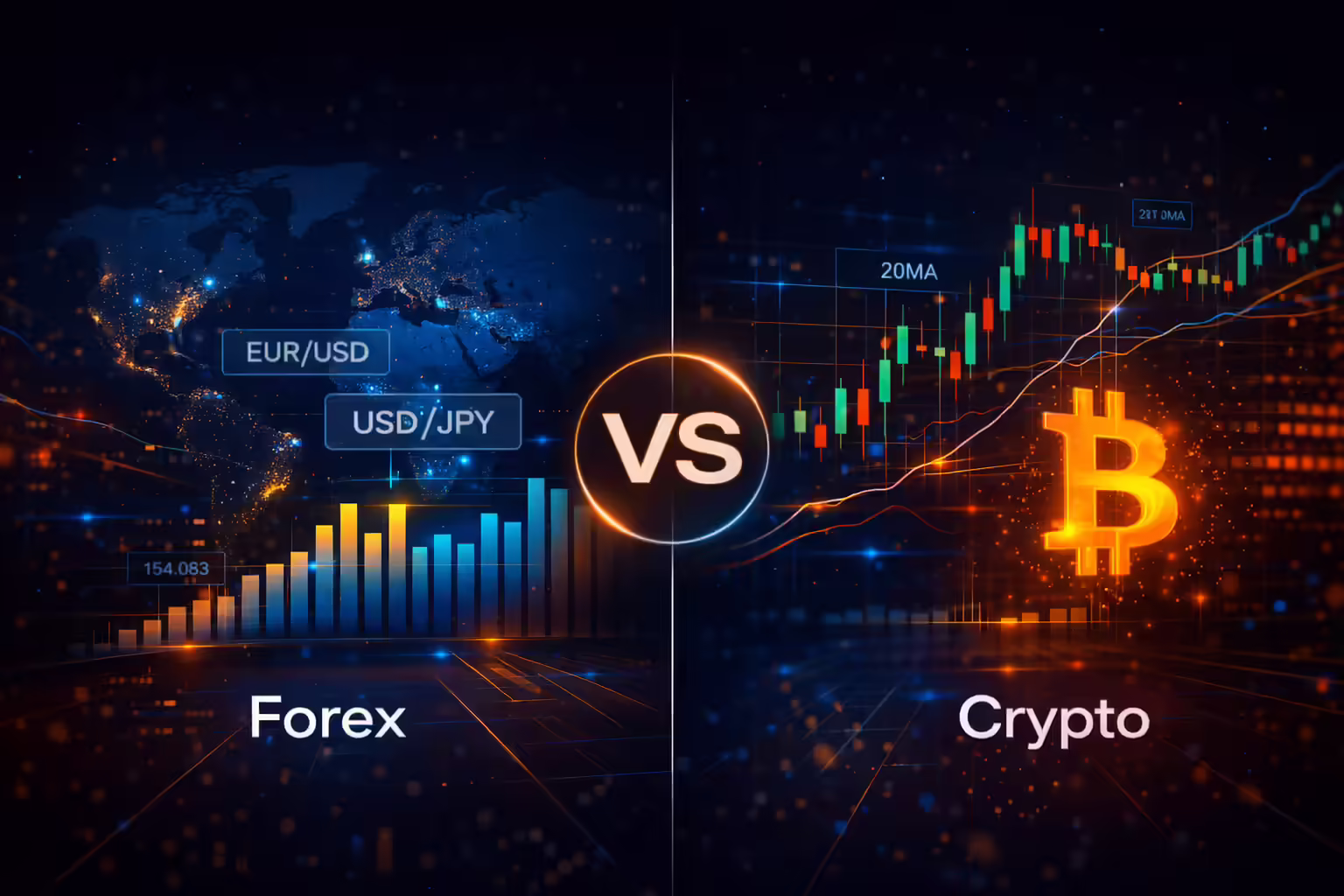 Forex vs. Crypto and Which Market is Right for Prop Trading?