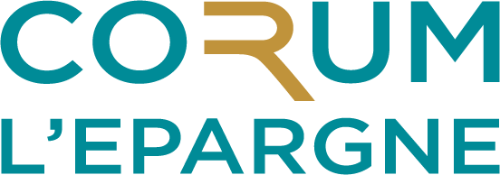 Logo Corum noir sur fond blanc