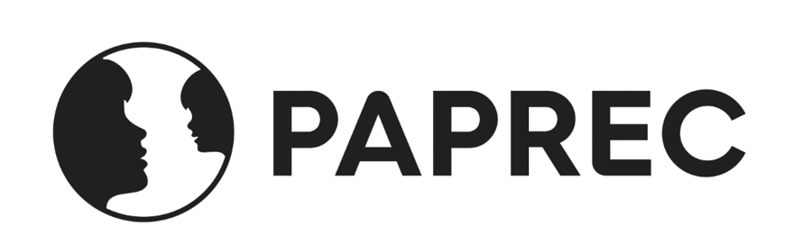 Logo Paprec noir sur fond blanc