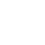 White phone handset icon with a downward-left arrow on a black background.