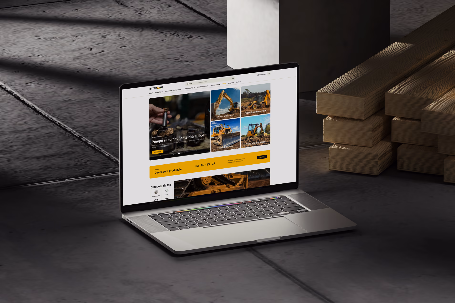 construction shopify website