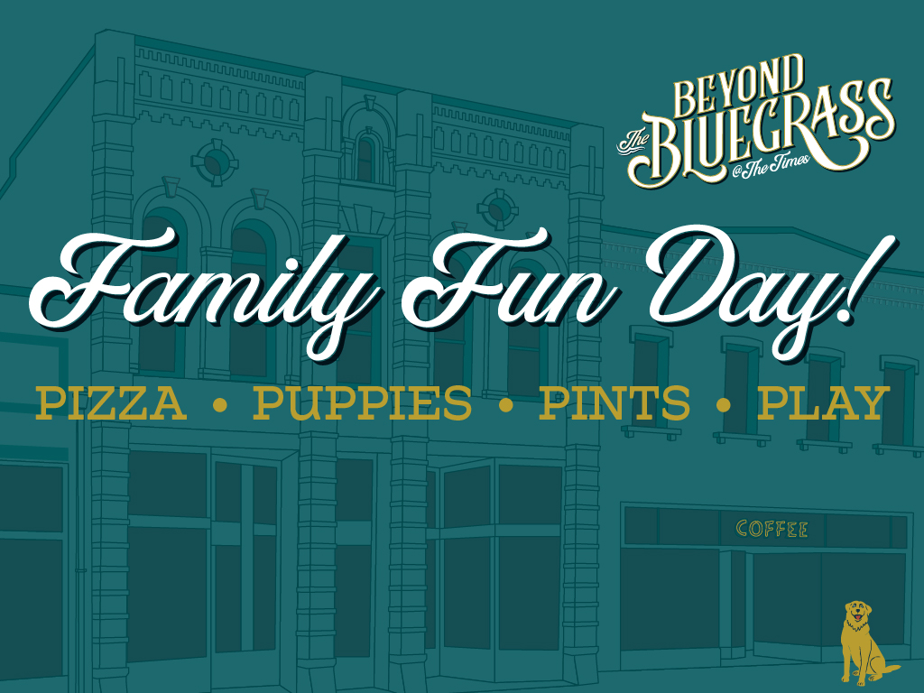 a graphic with the words Family Fun Day