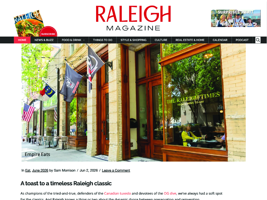 the exterior of The Raleigh Times building