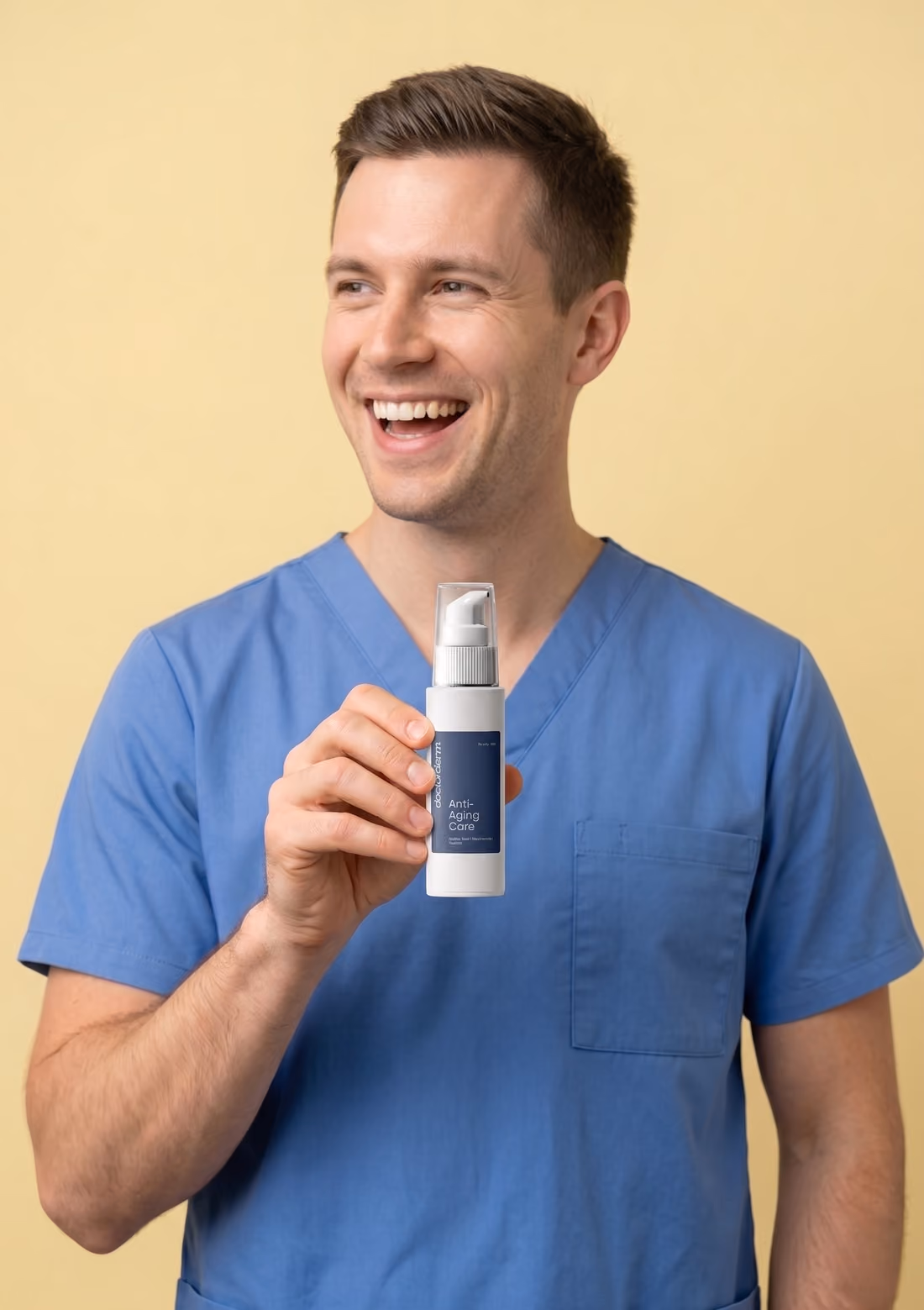 A customer with DoctorDerm Anti-Aging Care